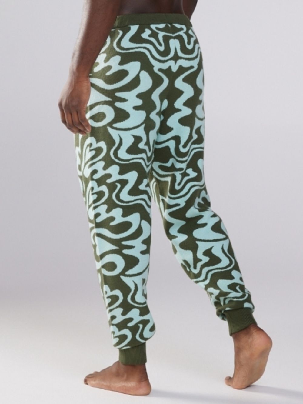 Savage Fenty Unisex Green Minty Blue Love Dizzy Lit Leisure Knit Joggers Size XS - Picture 3 of 13